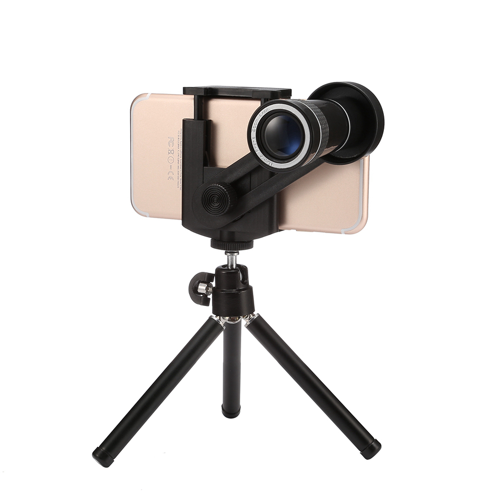 Telefoon Lens 10X Groothoek Zoom Tele Lenzen Camera Kits Met Statieven Lens Op De Telefoon Voor Iphone Samsung Xiaomi smartphone
