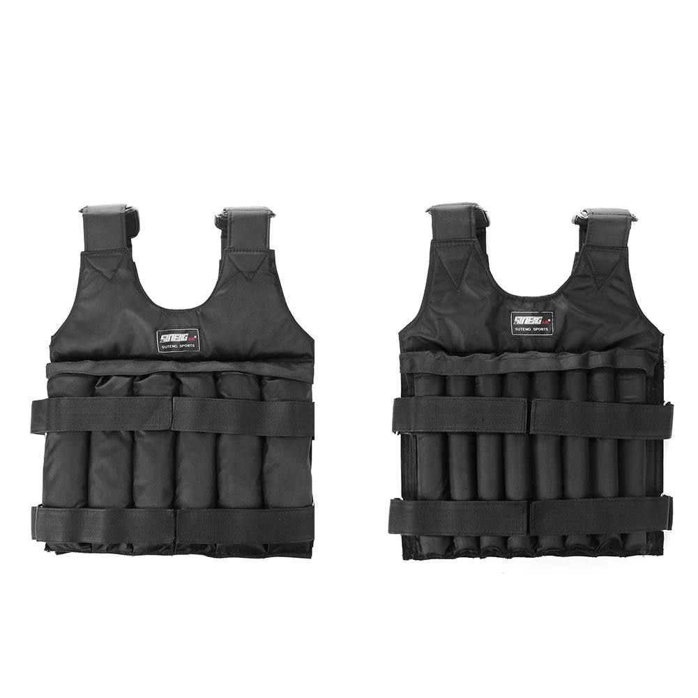 50KG Durable Loading Weighted Vest Adjustable Weight Training Exercise Waistcoat Loading Weight Vest For Boxing Weight Training