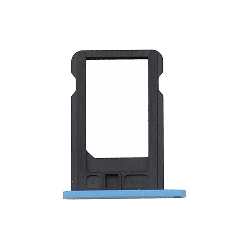 5 cores sim cartão bandeja slot titular substituição para apple iphone 5c sim slot para cartão bandeja para capa iphone 5c acessórios: Azul