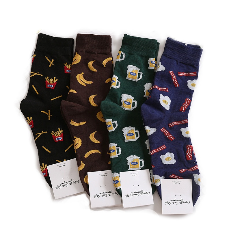 Gumprun harajuku happy socks heren grappige gekamde katoenen jurk casual crew bruiloft sokken kleurrijke nieuwigheid skateboard sokken