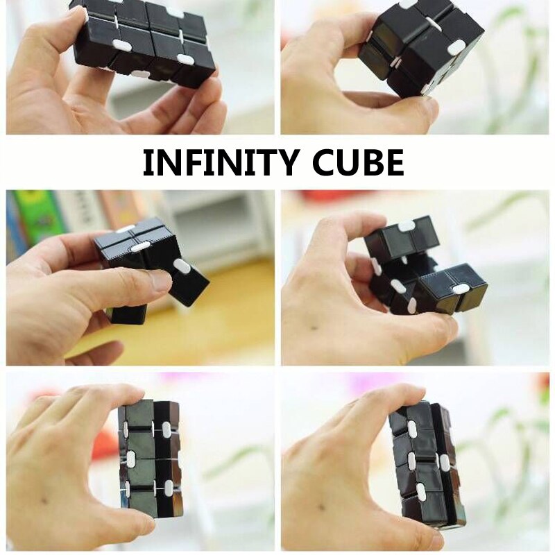 Decompressie Blauw Roze Infinity Kubus Anti-Angst Oneindige Cubes Upgrade Frosted Puzzels Speelgoed Voor Volwassenen Stress Cube Speelgoed