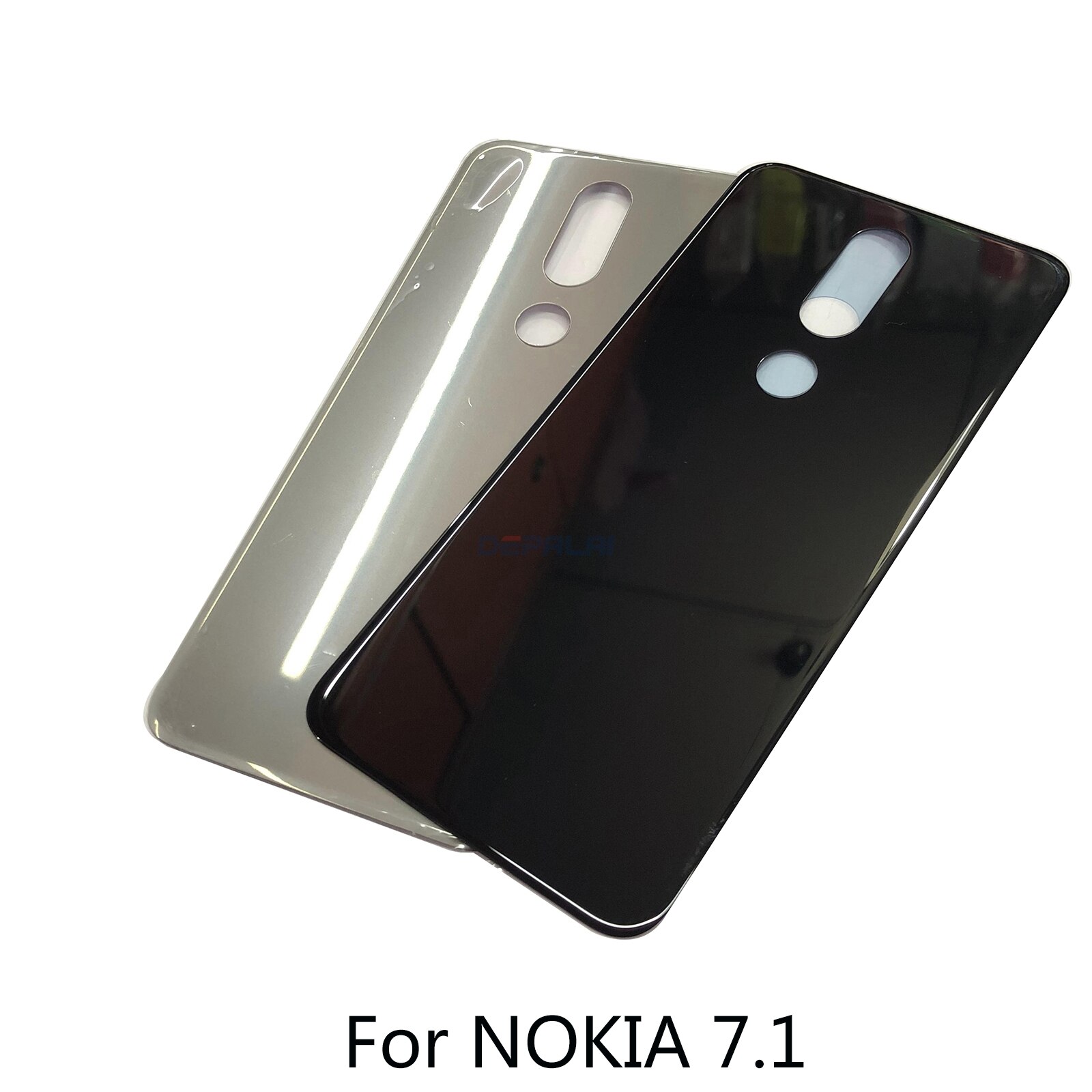 Para NOKIA 7,1 8,1 X7 cubierta trasera de la batería funda carcasa trasera vidrio piezas de repuesto