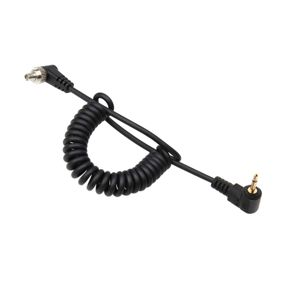 Flash Light Spring PC Sync Cable 2.5mm to Male Flash Plug 30-100cm for Photography Studio Camera Flash Trigger Accessories