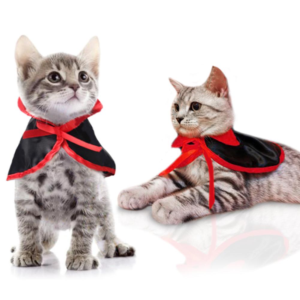 Huisdierkat cosplay mantel kostuum hoorn halloween huisdier kostuums schattige cosplay vampier mantel cape hond pet met cosplay hoorns 40a