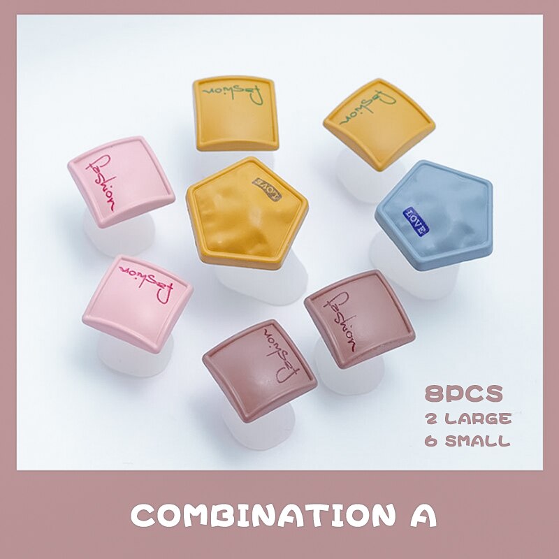 8 Stuks Accessoires Nail Art Siliconen Teen Separator Siliconen Voet Tenen Afscheiders Silicagel Celebrity Wind Teen Separator: A