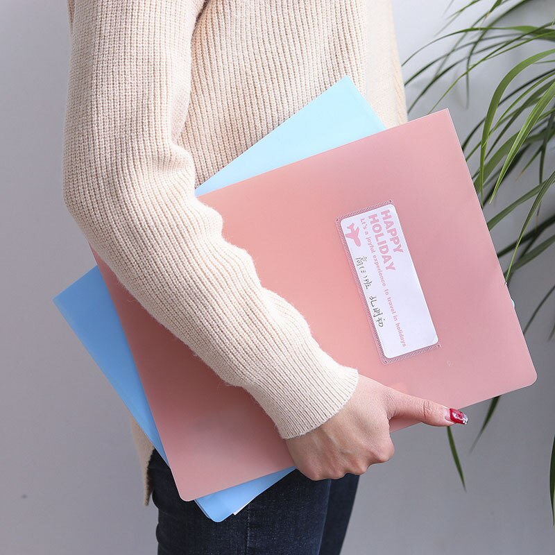A3 Portable Manager File Bag Storage of Documents Kawaii A4 Test Papers Folder Korea Stationery For School Office Supplies