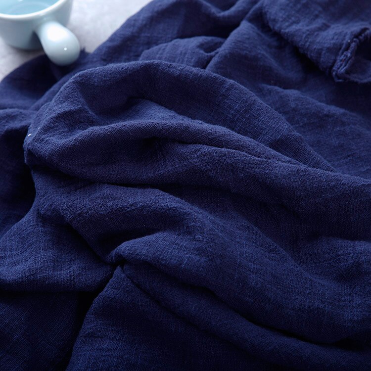 Food Photography Background Wrinkle Bump Texture Cotton Cloth Fotografia Fine Photo Shooting for Baking Bread Drink Salad Steak: Blue 45x65cm