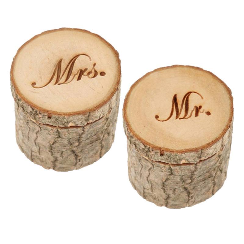 Wedding Ring Bearer Wooden Ring Bearer Box Wedding Rings Holder for Valentines Day Wedding Supplies Valentine\\\'s Day