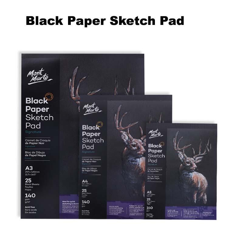 Cuaderno De Cartón De Papel Negro A4/A5, Libreta D... - Grandado