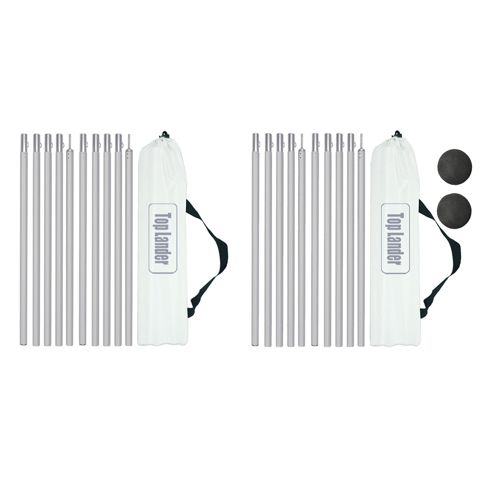 Adjustable Camping Tent Pole Support Rods Awning Poles Tarp Canopy Hiking