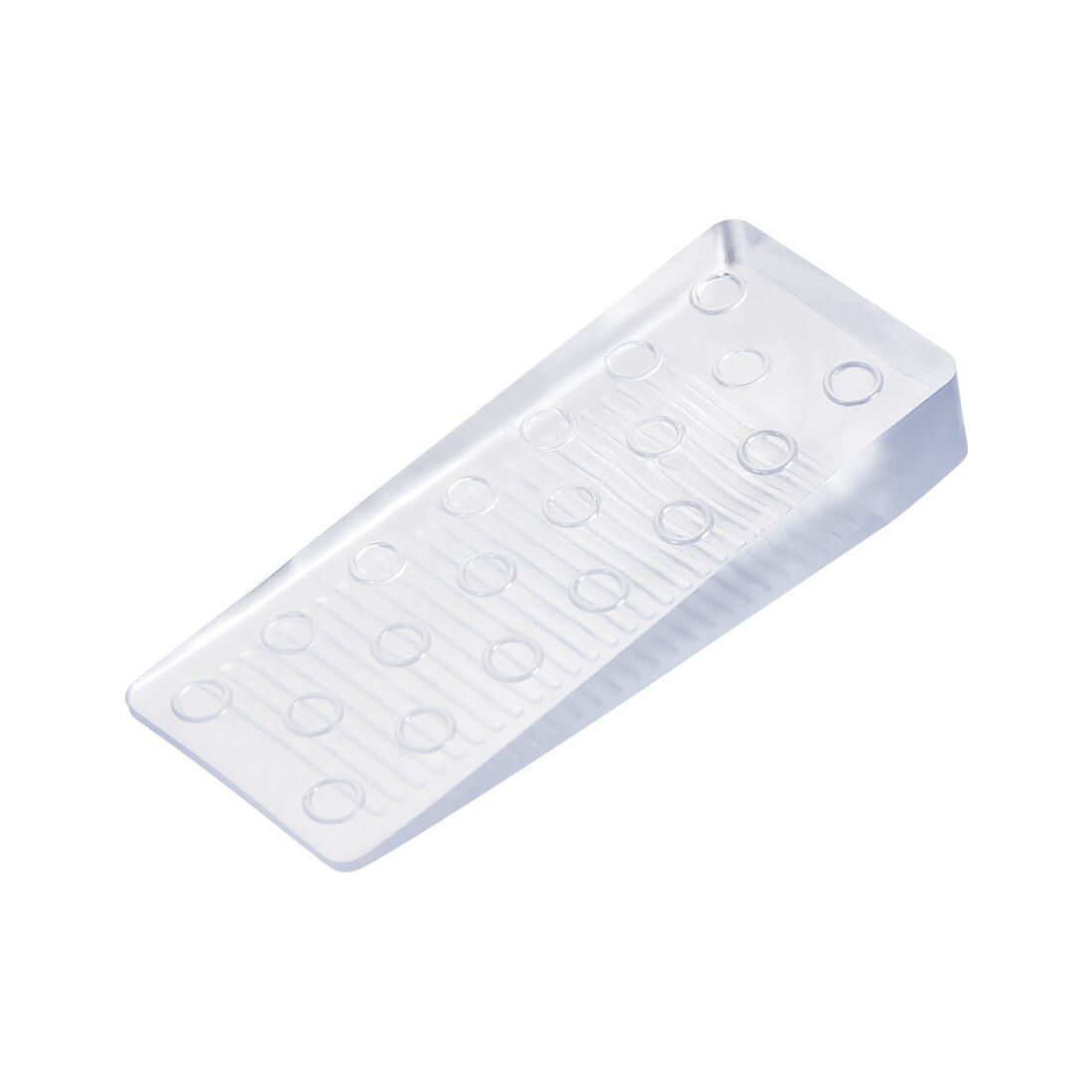 uxcell Door Stopper, Door Closer, Security Door Wedge, Flexible Rubber Door Holder for Home Office, Clear Blue