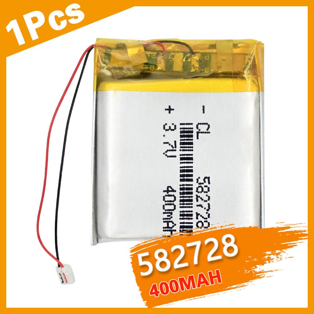 1Pcs 582728 3.7V 400Mah Oplaadbare Li-Polymer Li-Ion Batterij Voor Q50 G36 Y3 Kinderen Smart Watch Mp3 bluetooth Headset