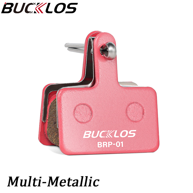 BUCKLOS Fit B01S pastilla de freno de disco resina semimetálica cerámica pastillas de bicicleta pastillas de frenos hidráulicos para SHIMANO MT200 MT400: Rojo