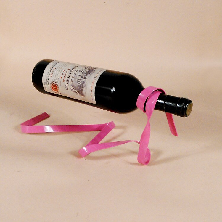 OFERTA ESPECIAL! Suporte de garrafa de cremalheira de vinho tinto, ferro inoxidável, magia suspendendo a cremalheira do vinho da corda