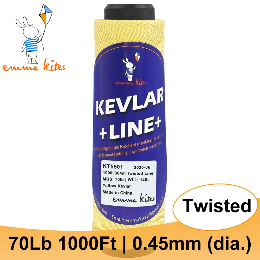 Twist 1000ft 70lb kevlar dragesnor til single line drageflyvning udendørs camping vandreture fiskeri rygsæk