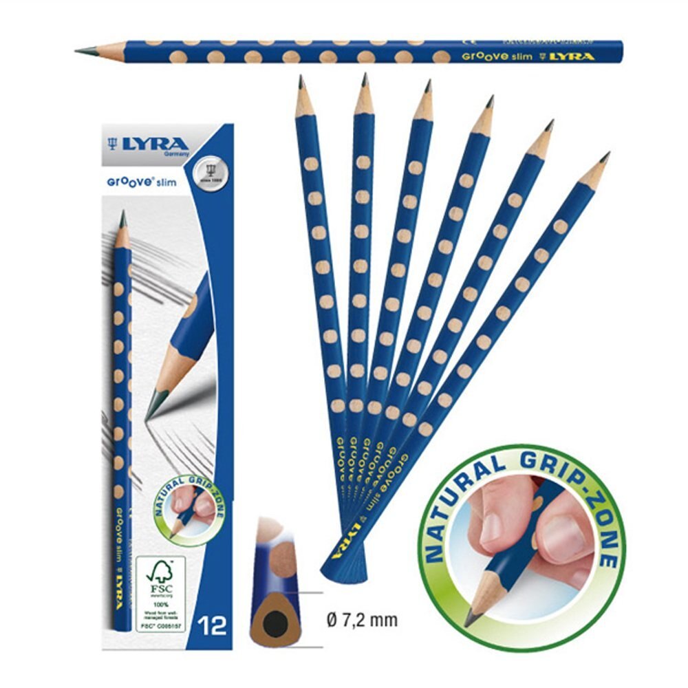 12 stuks lyra groove slim potloodset voor kinderen met pen, gebarentaal, leren, hb-stift, kawaiipotloden, schoolbenodigdheden voor kinderen, potloden