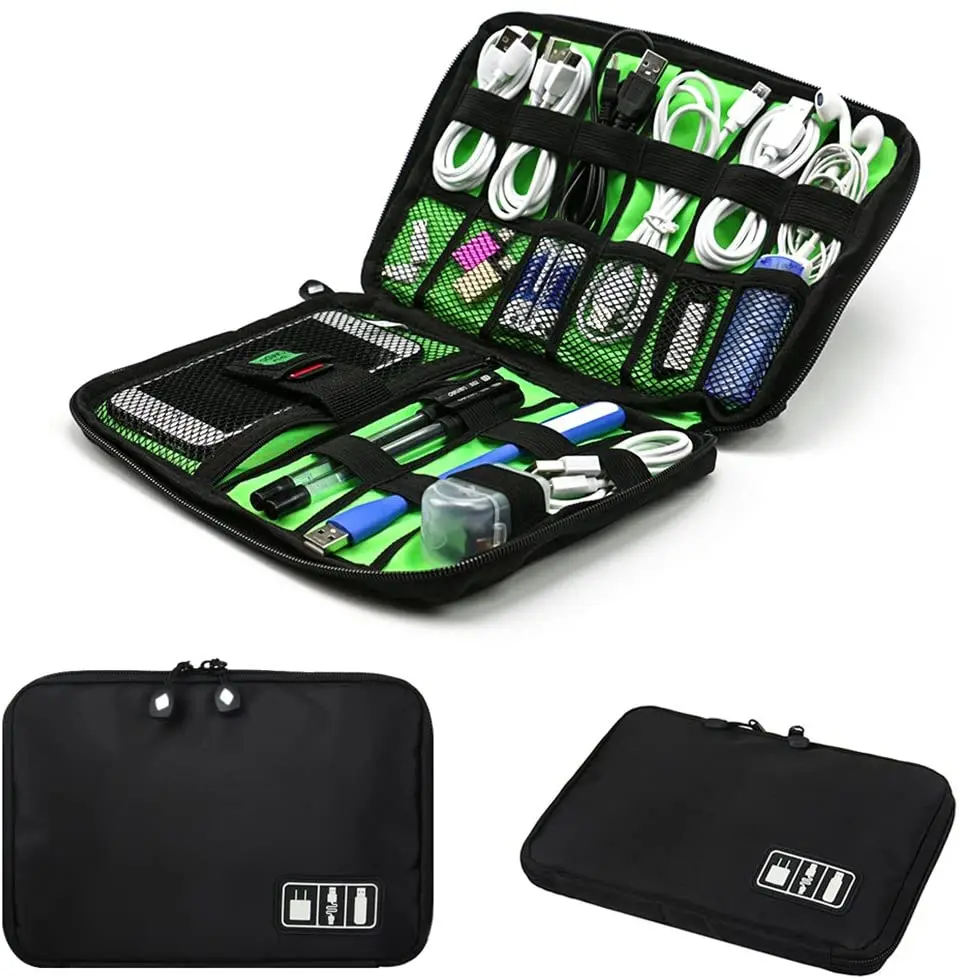 Gadget kabel organisator oppbevaringsveske reise elektronisk tilbehør kabel veske usb lader strømbank holder digital kit bag
