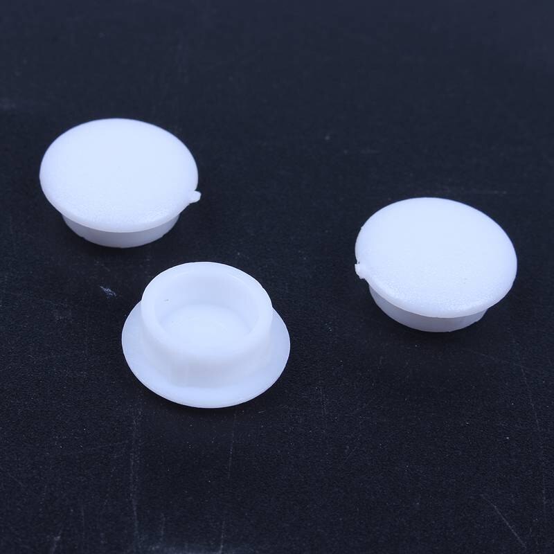 Blanking End Caps 10mm Dia Plastic Round Tubing Tube Inserts 10 Pcs