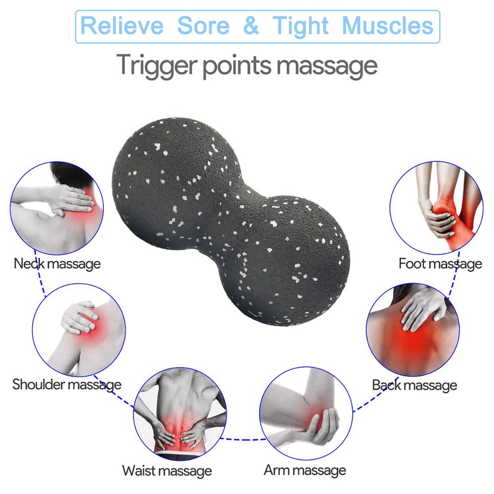 Massage Roller Double Massage Ball Lacrosse Ball EPP High Intensity for Muscle Recovery Release Trigger Point Therapy