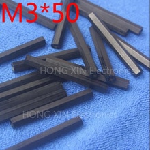 M3*50 black 1 pcs Nylon 50mm Hex Female-Female Standoff Spacer Threaded Hexagonal Spacer Plastic Standoff Spacer high