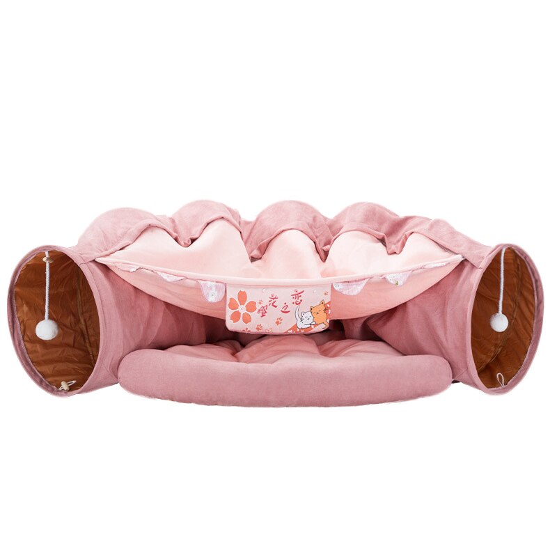 Rainbow Cat Tunnel Cat bed Toy Funny Pet 2 Play Tubes Balls Collapsible Kitten Toys Puppy Ferrets Rabbit Play Dog Tunnel Tubes: 4