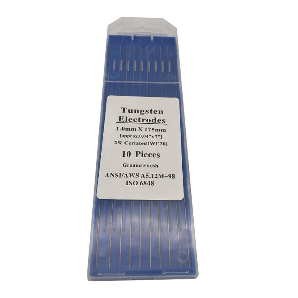1 Pack Ground Finish Durable Ceriated WT20 Welding Electrode for Arc Welding: Silver 1