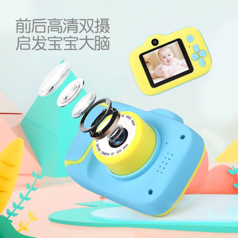 Mini Cartoon Kids Camera Creatieve Kinderen Camera Hd Digitale Camera Draagbare 1080P Camera Voor Kinderen Verjaardag Kerst Cadeau