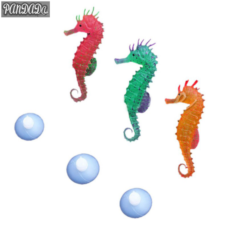 Aankomst Aquarium Aquarium Decoratie Lichtgevende Seahorse Vis Aquarium Speciale Decoratie Lichtgevende Mariene Leven