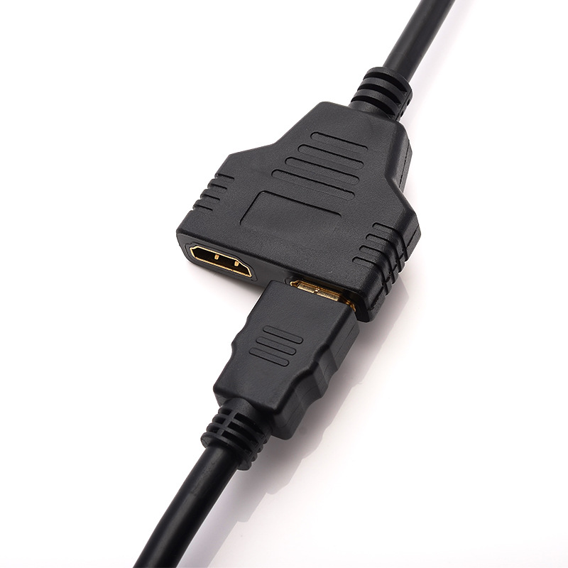 DZLST HDMI Splitter 1 in 2 Out HDMI Male to HDMI Female Adapter Converter Video Cable 1080P 2 Port HDMI Switch for PC Display
