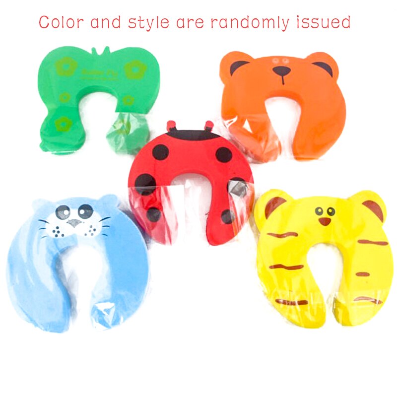 5Pcs Eva Baby Veiligheid Deur Clip Deur Stop Stopper Guard Baby Veiligheid Protector Baby Anti-Snuifje Deur Plug deurklink Crash Pad: Default Title
