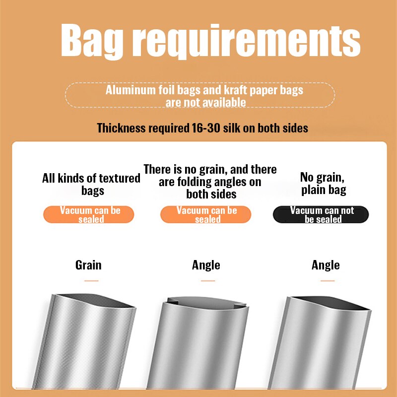 Vacuum Sealer Packaging Machine 220V/110V Household Food Film Sealer Vacuum Packer Keep Food Fresh FREE 10pcs Storage Bags