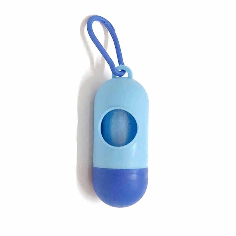 Portable en plastique déchets sacs boîte jetable bébé animal sac à ordures étui amovible boîte Nappy sac organisateur pour chien poussette: Blue