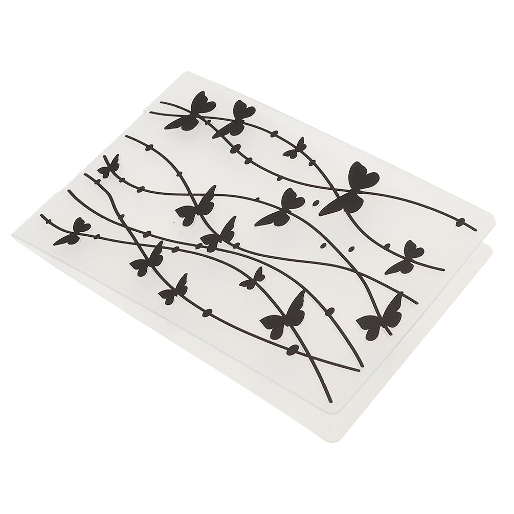 1Pc Flying Butterfly Plastic Embossing Folder Template For Scrapbooking Crafft DIY Photo Album Card Decoration: Default Title
