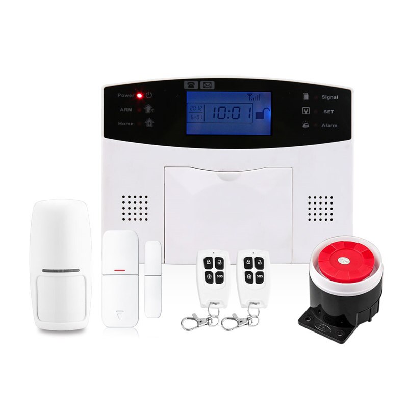 Gsm alarme sem fio em casa sistema de alarmes de segurança app alarme sms com display lcd discagem automática detecção de movimento intruder assaltante alarme casa: Package A / Italiano