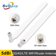 2PCS 3G LTE 4G Antennen 5dBi SMA Männlichen 700-2690mhz Externe WIFI Booster Router Antenne für Huawei B593 E5186 B315 B310 B880 B890