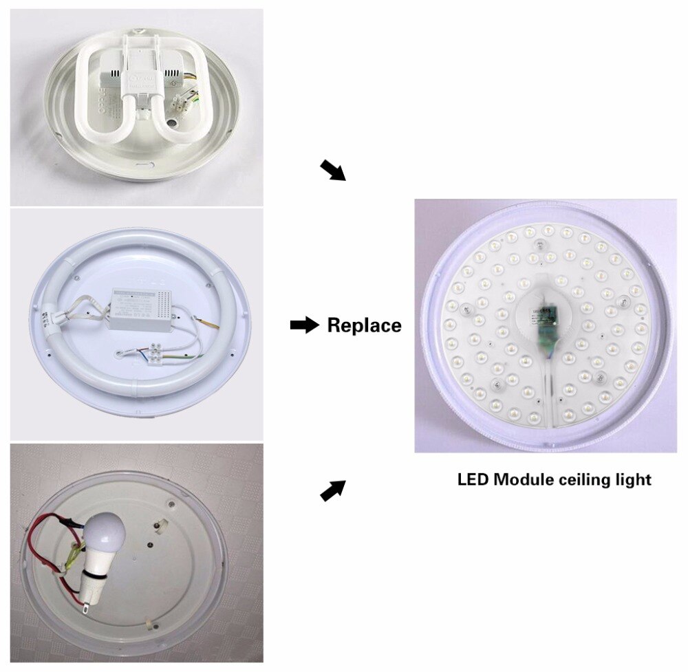 Dimmable LED Ceiling Down light Module 24W 32W 220V CCT Changing LED lamp Source Plate Replace 40W 50W CFL Fluorescent Tube Bulb