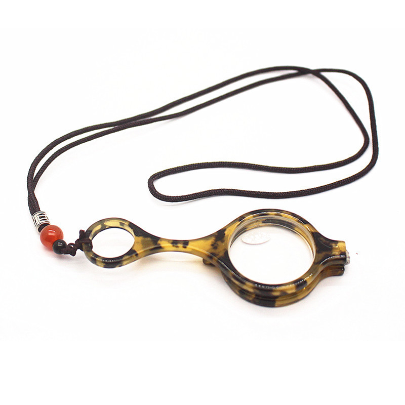 Zilead – lunettes de lecture rétro pour femmes, pendentif pliable, Portable, collier rond, presbytie, hypermétropie