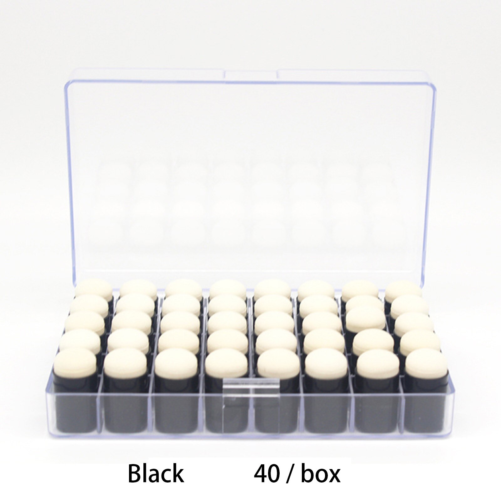 DIY Smear Sponge Daubers DIY Finger Paint Graffiti Drawing Tools Storage Box 40PCS/Box Finger Cots Set Smear Tool Drawing Tools