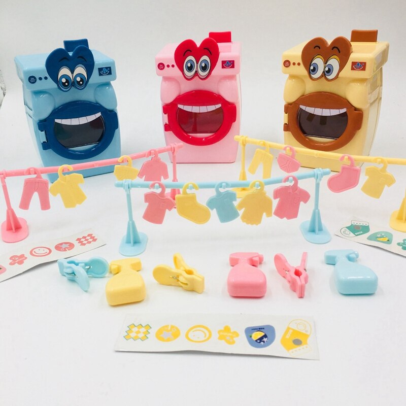 Machine à laver à grande bouche, jouet de dessin animé, maison de jeu pour enfants