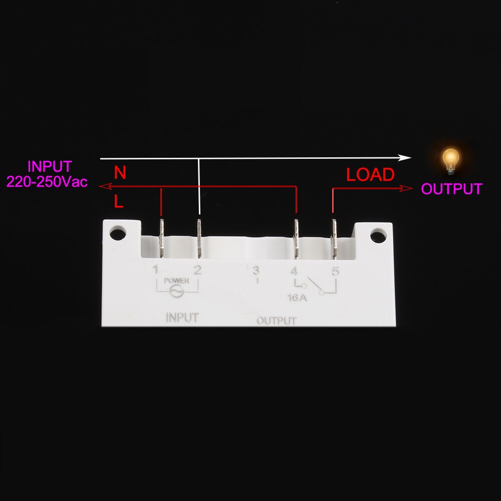 Temporizador digital programable con LCD grande, interruptor con relé con certificación UL, con función de tiempo de cuenta atrás interior, temporizador de 7 días, 1.6 pulgadas, 220V, 230V