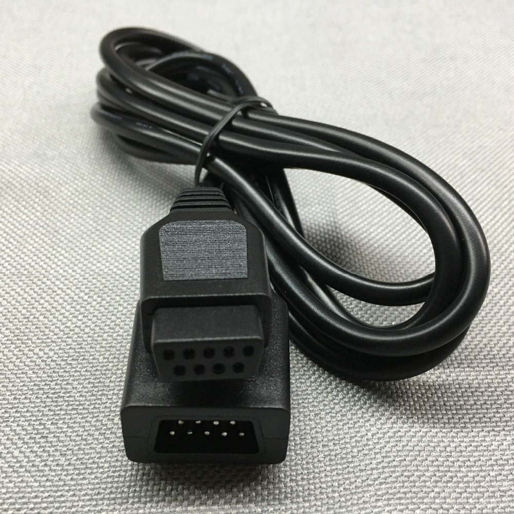 FZQWEG 5 piezas 6ft 1,8 M controlador Joystick Cable de extensión para el sistema de consola de juegos Sega Genesis 2 3 megadrive 2 MD2