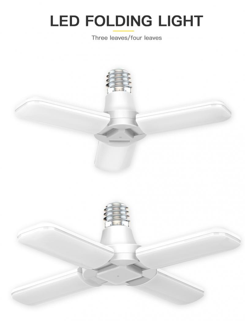 Folding garage light Super Bright LED Garage Lights Durable Long Service Life Versatile Energy saving Easy to Install