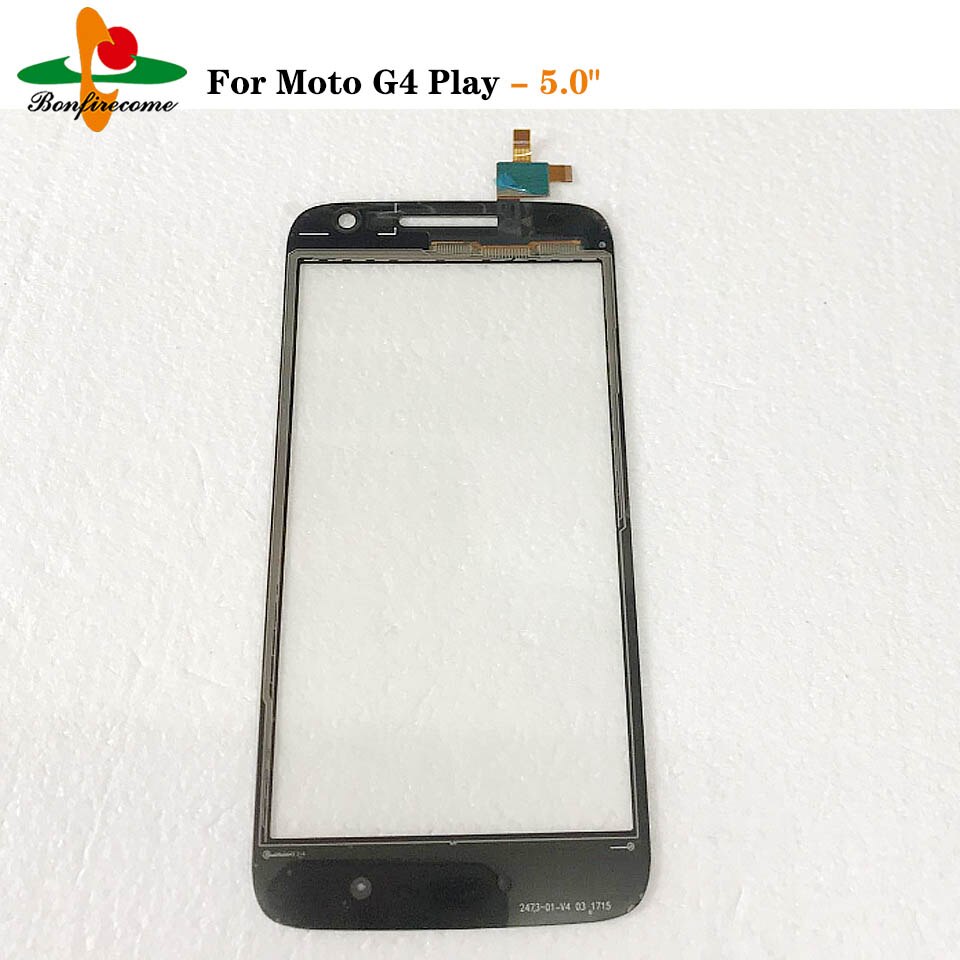 Para motorola moto g4 jogar xt1601 xt1602 xt1603 xt1604 painel sensor da tela de toque display lcd vidro digitador substituição