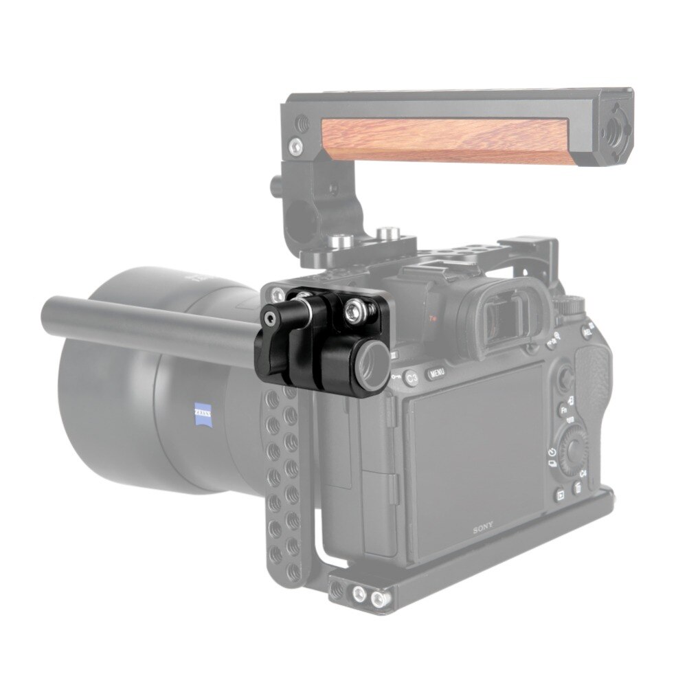 NICEYRIG 15mm Stange Klemme 1/4 Schraube DSLR Kamera Anlage Stange Klemme 1/4 &quot;Schulter Anlage 1/4 Schraube Klemme DSLR Kamera Anlage Railblock
