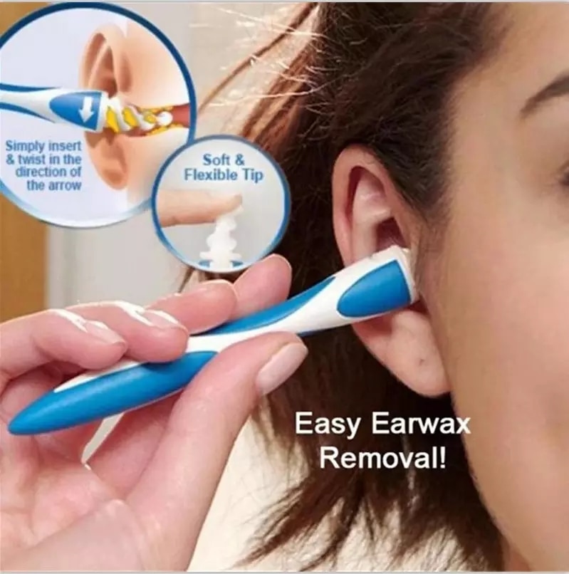 Siliconen Ear Wax Removal Tool Set Flexibele Zachte Spiraal Wattenstaafje Pick Cleaner Silicon Lepel With16 Vervanging Tips Gehoorapparaat Oor