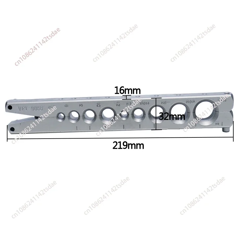 Copper tube expander eccentric tube expansion flaring tool kit with cutter for air conditioner manual HVAC tool kit VFT-808-MIS: black