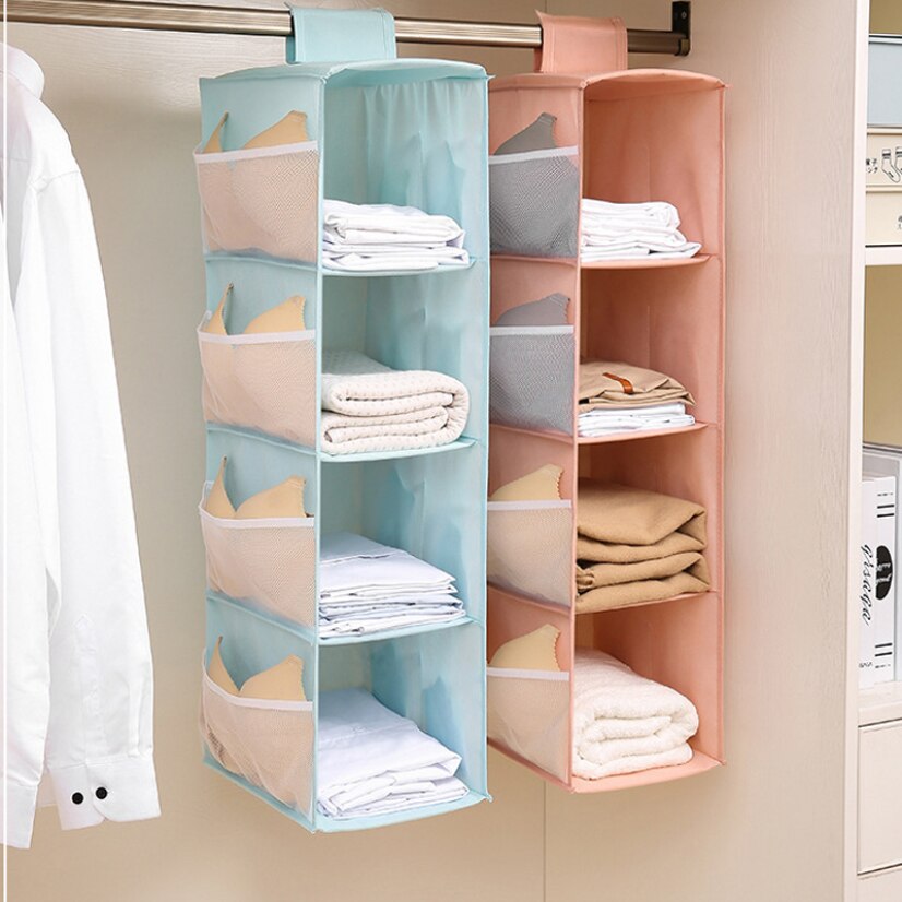 Multifunction Hanging Storage Bag for Cloth Wardrobe Hangers Clothes Organizer Storage Underwear Bag Room Organizer