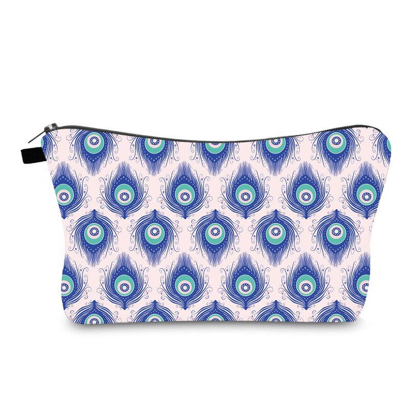 FUDEAM Turkish Blue Evil Eye Portable Women Travel Storage Bag Toiletry Organize Cosmetic Bag Waterproof Female Lucky MakeUp Bag: 10