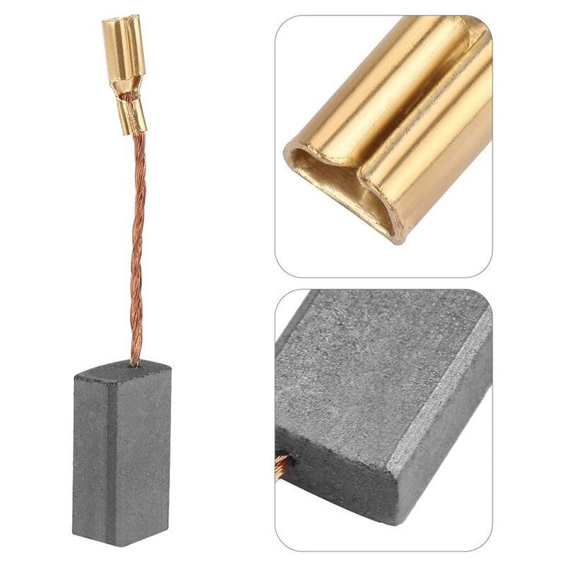 Carbon Brush 20Pcs Replaceable Great Conductive Carbon Brush for Electric Motor Drill 100 5816mm