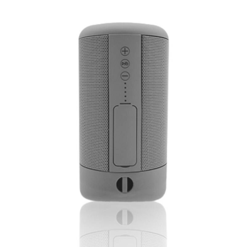 VTIN Altavoz Bluetooth inalámbrico 5,0 IPX5 impermeable 3D 360 estéreo HiFi música tarjeta TF 3,5mm AUX para IPhone/Xiaomi/Android: gray